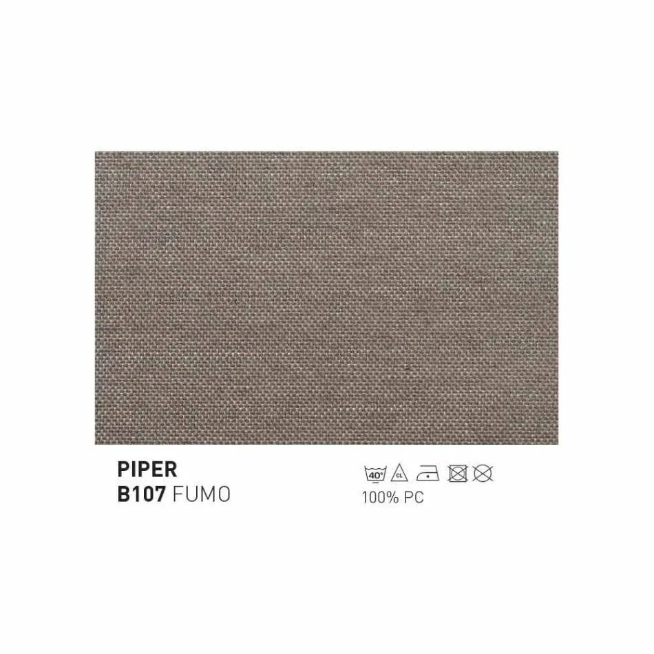 Fotel ogrodowy Varaschin Emma tapicerowany tkaniną i metalem Viadurini