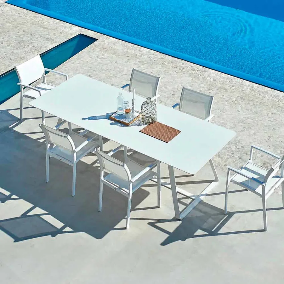 Varaschin Kolonaki Tabela nowoczesny ogród w różnych rozmiarach Viadurini