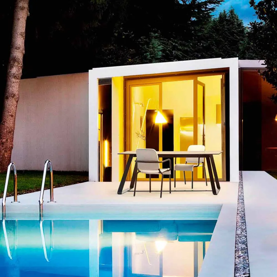 Varaschin Kolonaki Tabela nowoczesny ogród w różnych rozmiarach Viadurini