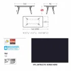 Varaschin link Stół Stół z nogami teak, H65 cm Viadurini