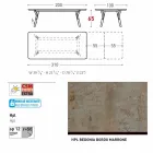 Varaschin link Stół Stół z nogami teak, H65 cm Viadurini