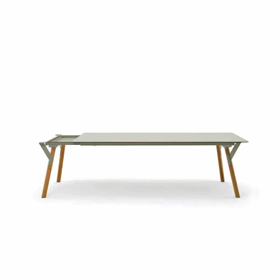 Varaschin link Stół Stół z nogami teak, H65 cm Viadurini