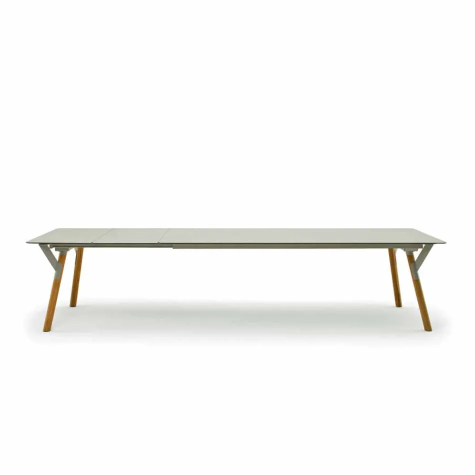 Varaschin link Stół Stół z nogami teak, H65 cm Viadurini