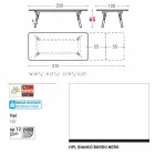 Varaschin link Stół Stół z nogami teak, H65 cm Viadurini