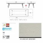 Varaschin link tabela H 65 cm ogród z możliwością przedłużenia do 350 cm Viadurini