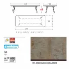 Varaschin link tabela H 65 cm ogród z możliwością przedłużenia do 350 cm Viadurini