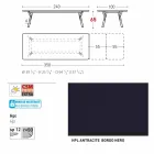 Varaschin link tabela H 65 cm ogród z możliwością przedłużenia do 350 cm Viadurini