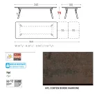 Rozkładany stół ogrodowy Varaschin Link o nowoczesnym designie, wys. 73,2 cm Viadurini