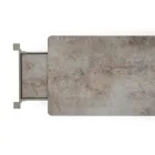 Rozkładany stół ogrodowy Varaschin Link o nowoczesnym designie, wys. 73,2 cm Viadurini