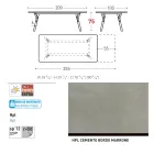 Rozkładany stół ogrodowy Varaschin Link o nowoczesnym designie, wys. 73,2 cm Viadurini