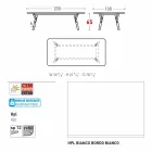 Varaschin link ogrodowy stół z nogami z drewna tekowego, H 65 cm Viadurini