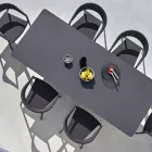 Varaschin link stałej stół z zewnętrznych i wewnętrznych H 65 cm Viadurini