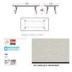 Varaschin link stałej stół z zewnętrznych i wewnętrznych H 65 cm Viadurini