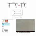 Varaschin link Poprawiono stół ogrodowy lub H wewnętrzna 75 cm Viadurini