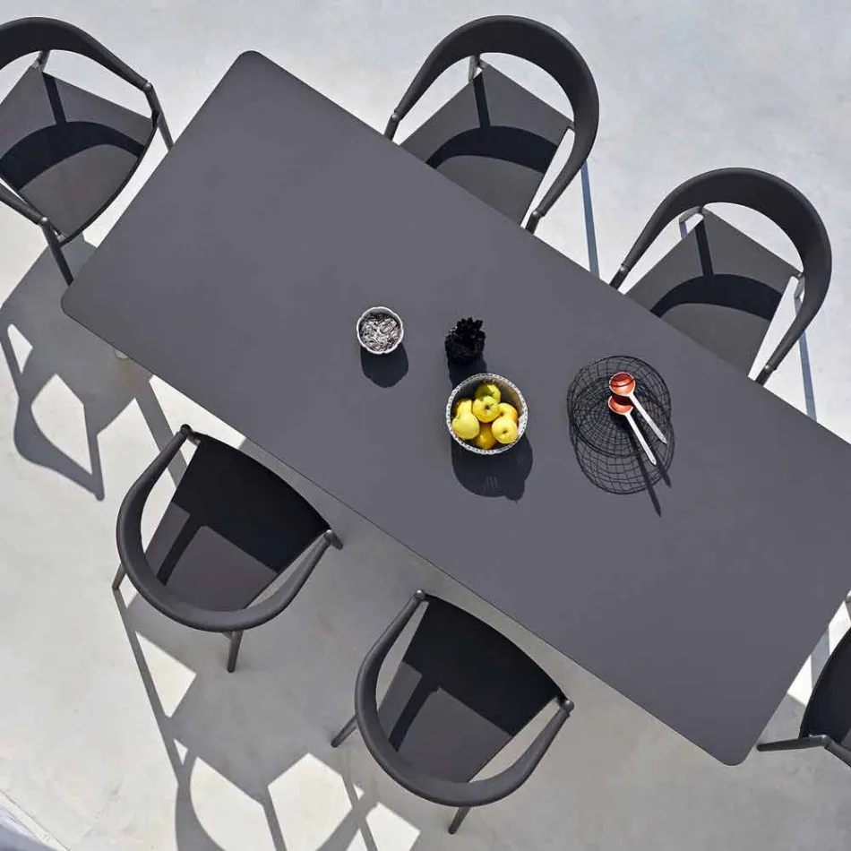 Varaschin link Poprawiono stół ogrodowy lub H wewnętrzna 75 cm Viadurini