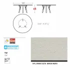 Varaschin Linki Okrągły stół do wewnątrz / na zewnątrz nowoczesny design, H 65 cm Viadurini