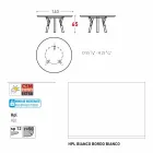 Varaschin Linki Okrągły stół do wewnątrz / na zewnątrz nowoczesny design, H 65 cm Viadurini