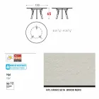 Varaschin Linki Okrągły stół do wewnątrz / na zewnątrz nowoczesny design, H 65 cm Viadurini