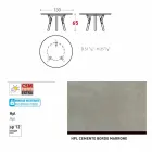 Varaschin Linki Okrągły stół do wewnątrz / na zewnątrz nowoczesny design, H 65 cm Viadurini