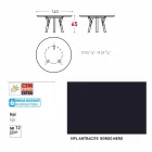 Varaschin Linki Okrągły stół do wewnątrz / na zewnątrz nowoczesny design, H 65 cm Viadurini