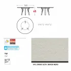 Varaschin Linki Okrągły stół do wewnątrz / na zewnątrz nowoczesny design, H 65 cm Viadurini