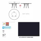 Varaschin Linki Okrągły stół do wewnątrz / na zewnątrz nowoczesny design, H 65 cm Viadurini