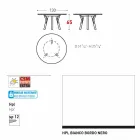 Varaschin Linki Okrągły stół do wewnątrz / na zewnątrz nowoczesny design, H 65 cm Viadurini