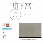 Varaschin Linki Okrągły stół nowoczesny design ogród, H 75 cm Viadurini