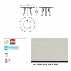 Varaschin Linki Okrągły stół nowoczesny design ogród, H 75 cm Viadurini