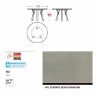 Varaschin Linki Okrągły stół nowoczesny design ogród, H 75 cm Viadurini