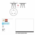 Varaschin Linki Okrągły stół nowoczesny design ogród, H 75 cm Viadurini