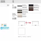 Projekt stolika kawowego Varaschin System z malowanego aluminium Viadurini