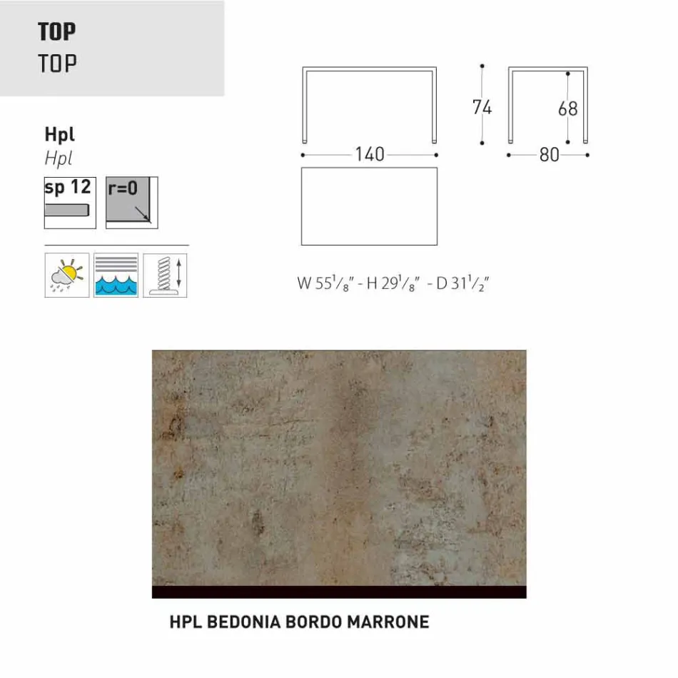 Stół Varaschin Victor wewnątrz i ogrodzie restauracji, nowoczesny design Viadurini