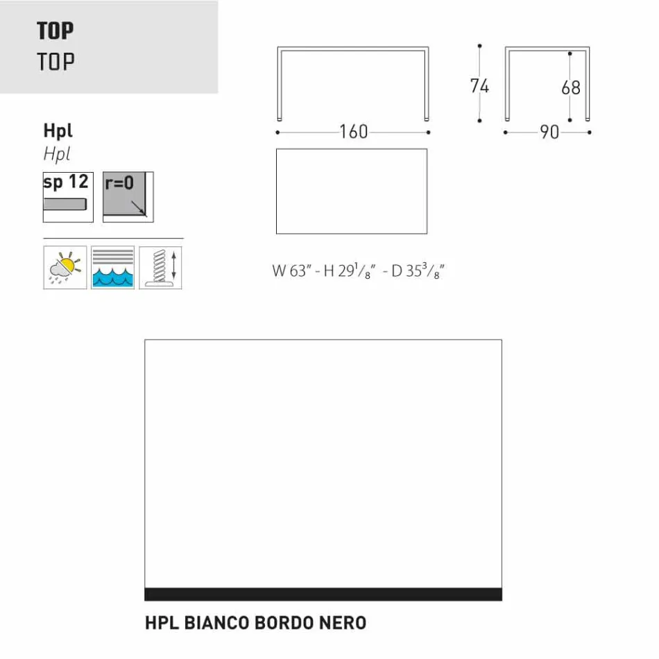 Stół Varaschin Victor wewnątrz i ogrodzie restauracji, nowoczesny design Viadurini