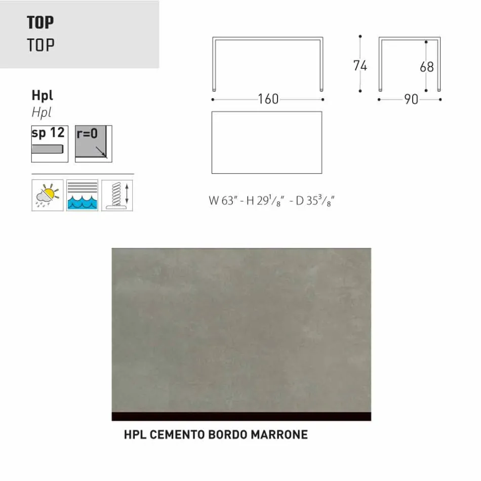 Stół Varaschin Victor wewnątrz i ogrodzie restauracji, nowoczesny design Viadurini