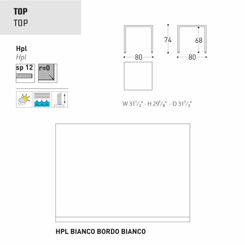 Stół Varaschin Victor wewnątrz i ogrodzie restauracji, nowoczesny design Viadurini