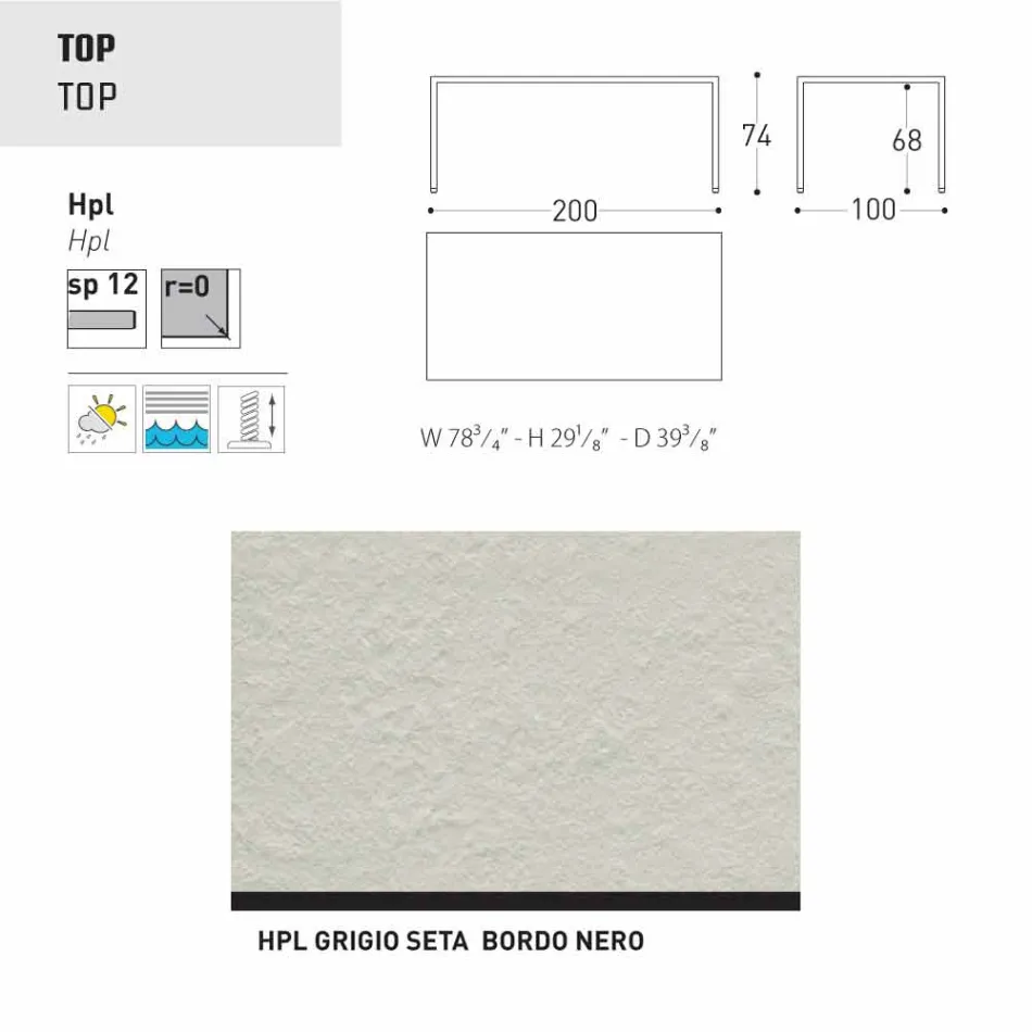 Stół Varaschin Victor wewnątrz i ogrodzie restauracji, nowoczesny design Viadurini