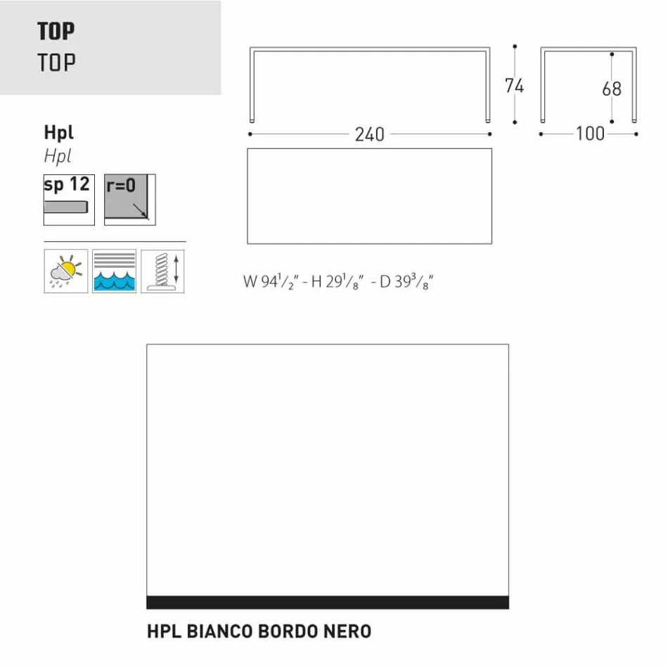 Stół Varaschin Victor wewnątrz i ogrodzie restauracji, nowoczesny design Viadurini