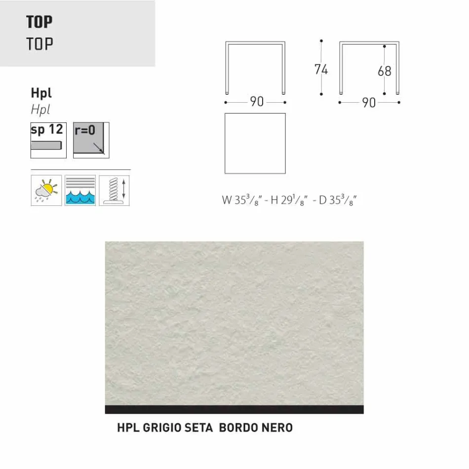 Stół Varaschin Victor wewnątrz i ogrodzie restauracji, nowoczesny design Viadurini