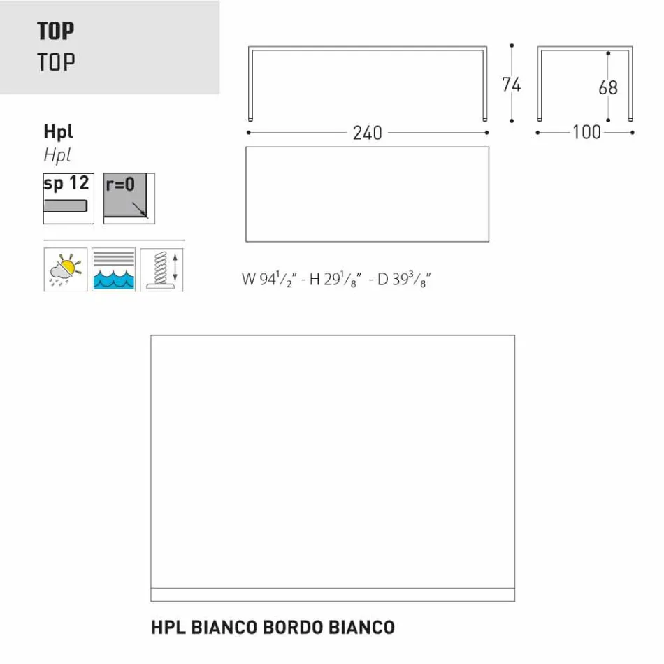 Stół Varaschin Victor wewnątrz i ogrodzie restauracji, nowoczesny design Viadurini