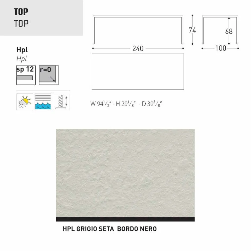 Stół Varaschin Victor wewnątrz i ogrodzie restauracji, nowoczesny design Viadurini