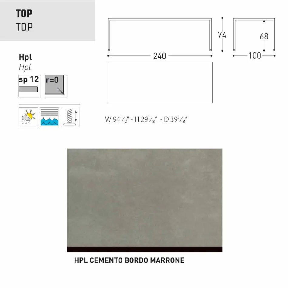 Stół Varaschin Victor wewnątrz i ogrodzie restauracji, nowoczesny design Viadurini