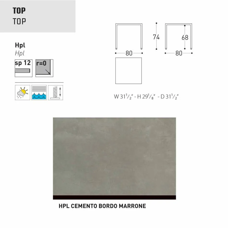 Stół Varaschin Victor wewnątrz i ogrodzie restauracji, nowoczesny design Viadurini