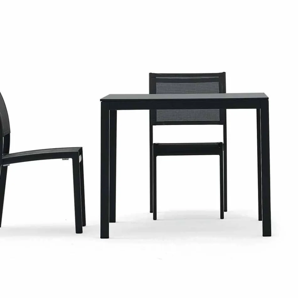 Stół Varaschin Victor wewnątrz i ogrodzie restauracji, nowoczesny design Viadurini