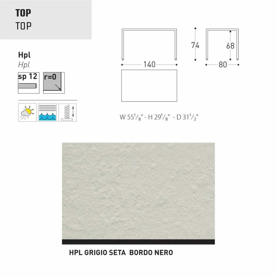 Stół Varaschin Victor wewnątrz i ogrodzie restauracji, nowoczesny design Viadurini