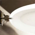 Wolnostojąca wanna o owalnym kształcie wykonana we Włoszech Albenga Viadurini