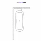 Nowoczesna wolnostojąca wanna w kolorze białym - Lipperiavas1 Viadurini