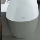 Nowoczesna wolnostojąca wanna w kolorze białym - Lipperiavas1 Viadurini