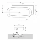 Nowoczesna wolnostojąca wanna w kolorze białym - Lipperiavas1 Viadurini
