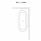 Nowoczesna wolnostojąca wanna w kolorze białym - Lipperiavas1 Viadurini